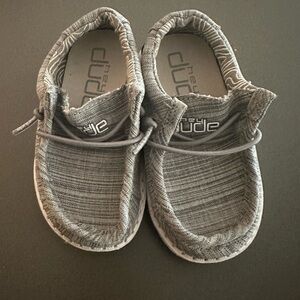 Hey Dude Gray Moccasins Casual Comfort